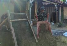 Langkah Awal Menuju Rumah Layak Huni, Satgas TMMD Siapkan Pasir Terbaik untuk Renovasi RTLH Ibu Jasmiati