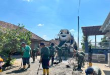 Jalan Beton untuk Kemajuan Desa, Satgas TMMD Terus Perkuat Infrastruktur Kesongo