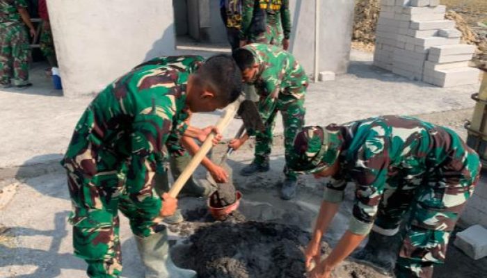 Satgas Utamakan Kualitas, Adukan Acian Perkuat Finishing Dinding Herbel
