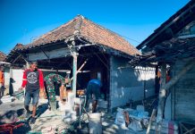 Semangat Tak Berhenti, Satgas TMMD Rampungkan Pasangan Hebel RTLH Bapak Samijan