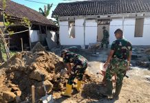 Tahap Demi Tahap Terwujud, RTLH Bapak Ladi Kian Rapi Berkat Kerja Satgas TMMD