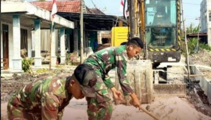 Demi Kesongo Bebas Banjir, Satgas TMMD Ke-129 Kebut Pembangunan Drainase
