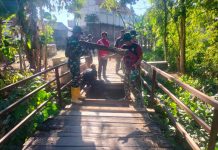 Jembatan Lama Berganti Harapan Baru, Satgas TMMD Mulai Tahap Pembongkaran