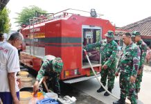 Kekeringan Air, Dandim 0715/Kendal Kerahkan Water Tank Truck Salurkan Air Bersih ke Dusun Pilangsari