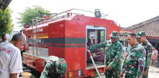 Kekeringan Air, Dandim 0715/Kendal Kerahkan Water Tank Truck Salurkan Air Bersih ke Dusun Pilangsari