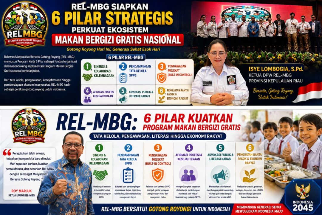 Perkuat Generasi Sehat Indonesia, REL-MBG Luncurkan Konsep 6 Pilar Pendukung MBG