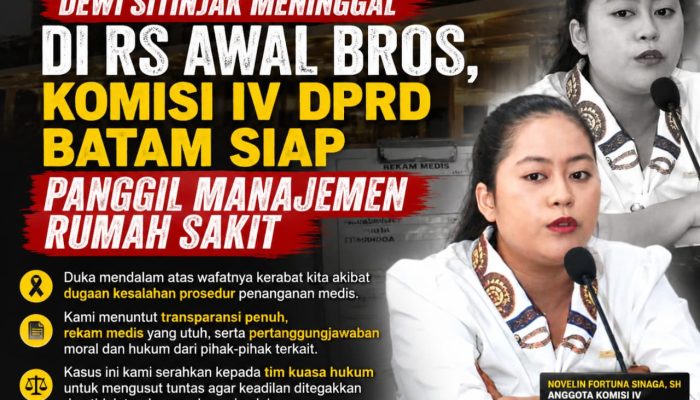 Novelin Fortuna Sinaga Angkat Suara soal Kematian Dewi Sitinjak: Transparansi Harus Dibuka