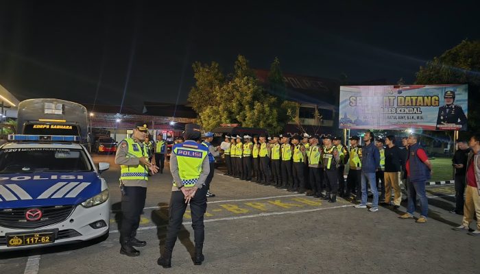 Polres Kendal Kerahkan 63 Personel Patroli Dini Hari, Antisipasi Balap Liar dan Tawuran