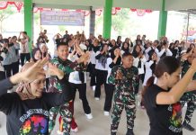 TMMD 129 Bojonegoro: TNI dan Warga Kesongo Menyatu dalam Irama Line Dance