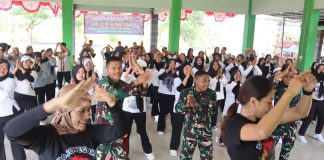 TMMD 129 Bojonegoro: TNI dan Warga Kesongo Menyatu dalam Irama Line Dance