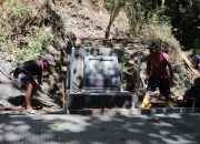 Tugu Prasasti Mulai Menjulang Menjadi Penanda Sejarah TMMD di Gumelem Kulon