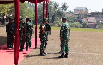 Dandim Tinjau Gladi Penutupan TMMD ke-129, Pastikan Upacara Berjalan Khidmat