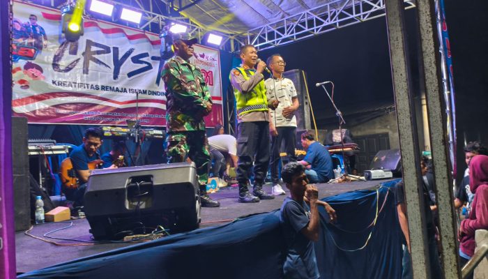Polsek Brangsong Amankan Gelaran Dangdut Organ Tunggal di Desa Purwokerto