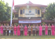 Penyegaran Organisasi, Kapolres Kendal Pimpin Upacara Sertijab Tiga Kasat dan Penyerahan Jabatan Kabagren