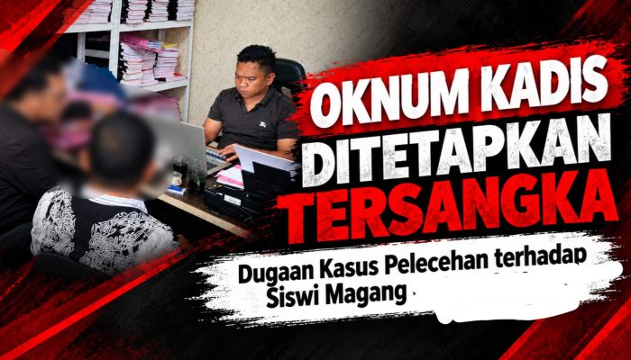Oknum Kadis Terduga Pelaku Pelecehan Siswi Magang, Resmi Tersangka