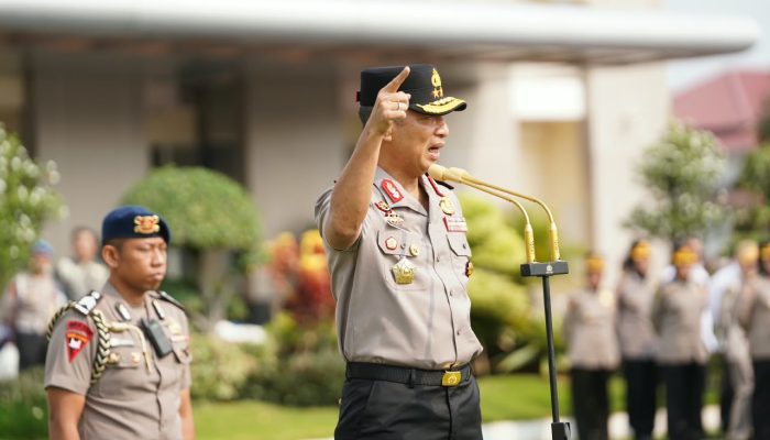 Apel Perdana Kapolda Jateng, Tegas; Tidak Ada Toleransi bagi Anggota yang Membekingi Judi dan Narkoba